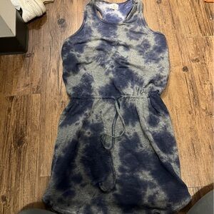 Sundry| Racerback Tank Dress Tie Dye Blue Size 2